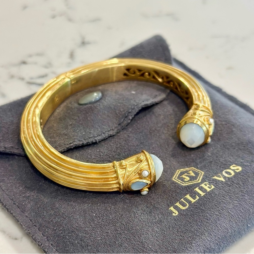 Julie Vos Byzantine Demi Hinge Cuff Bracelet - Picture 3 of 4
